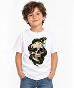 Skull and Serpent - White