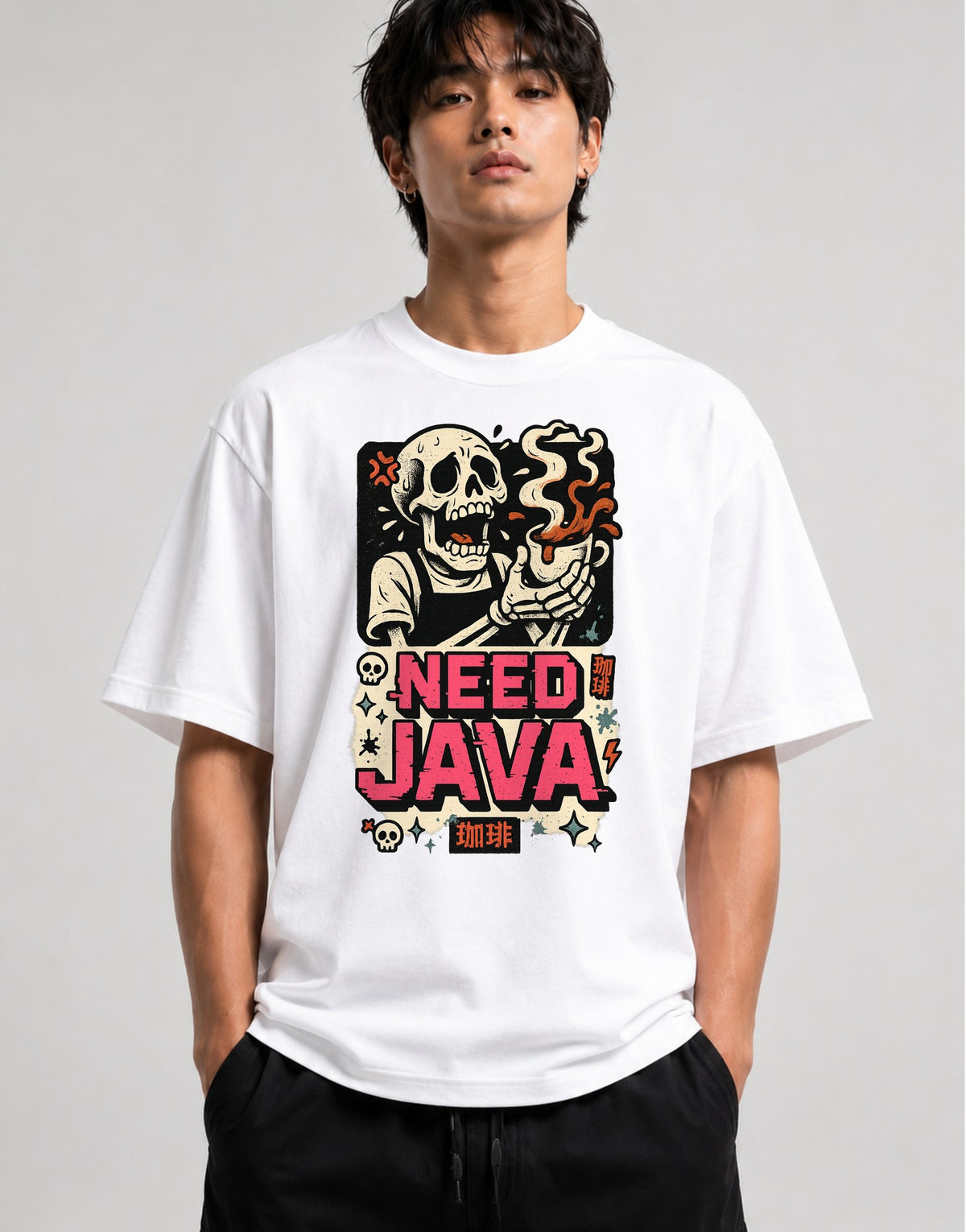 Skull Barista Meltdown - White