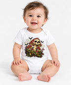 Skull Mushroom Halloween - White