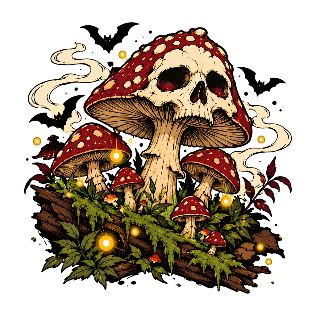 Skull Mushroom Halloween