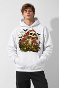 Skull Mushroom Halloween - White