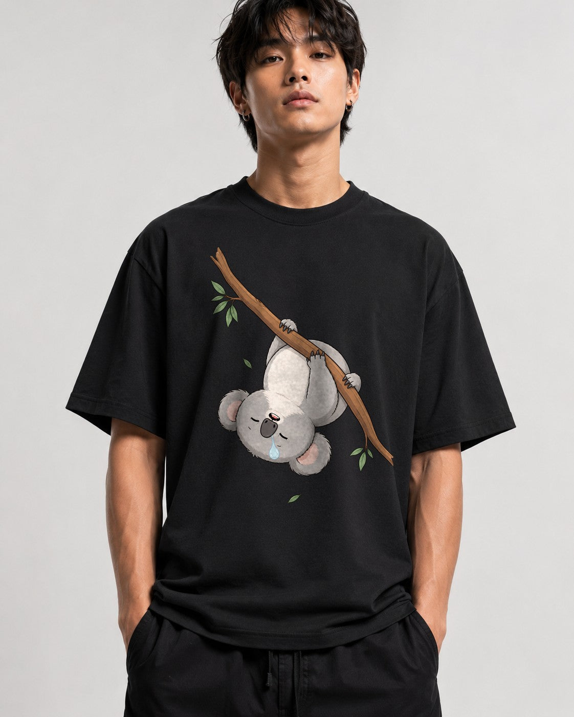 Sleepy Koala - Black