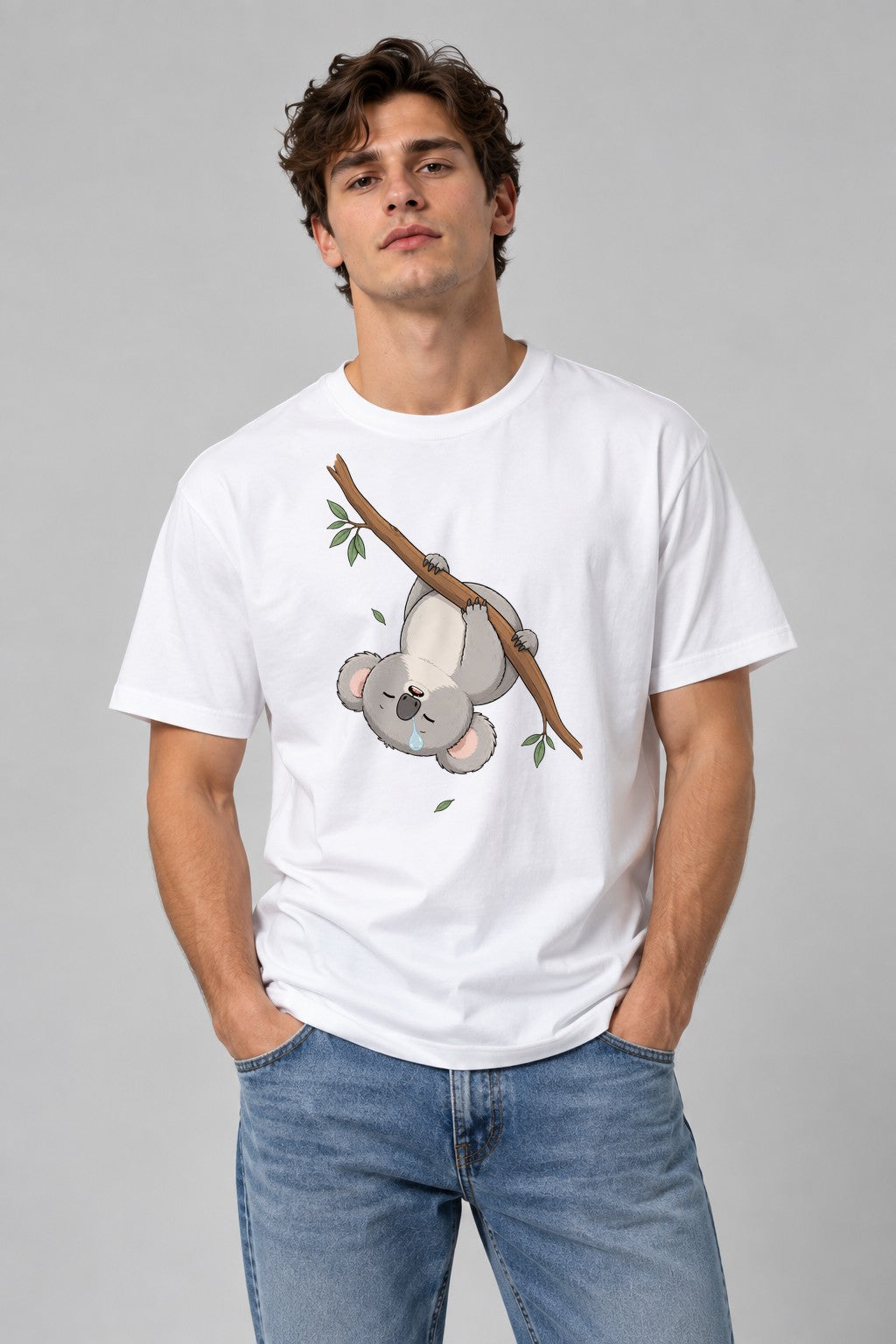 Sleepy Koala - White