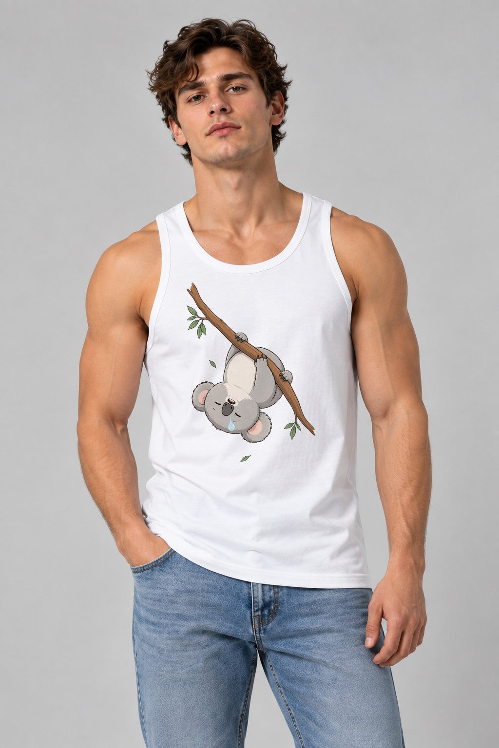 Sleepy Koala - White