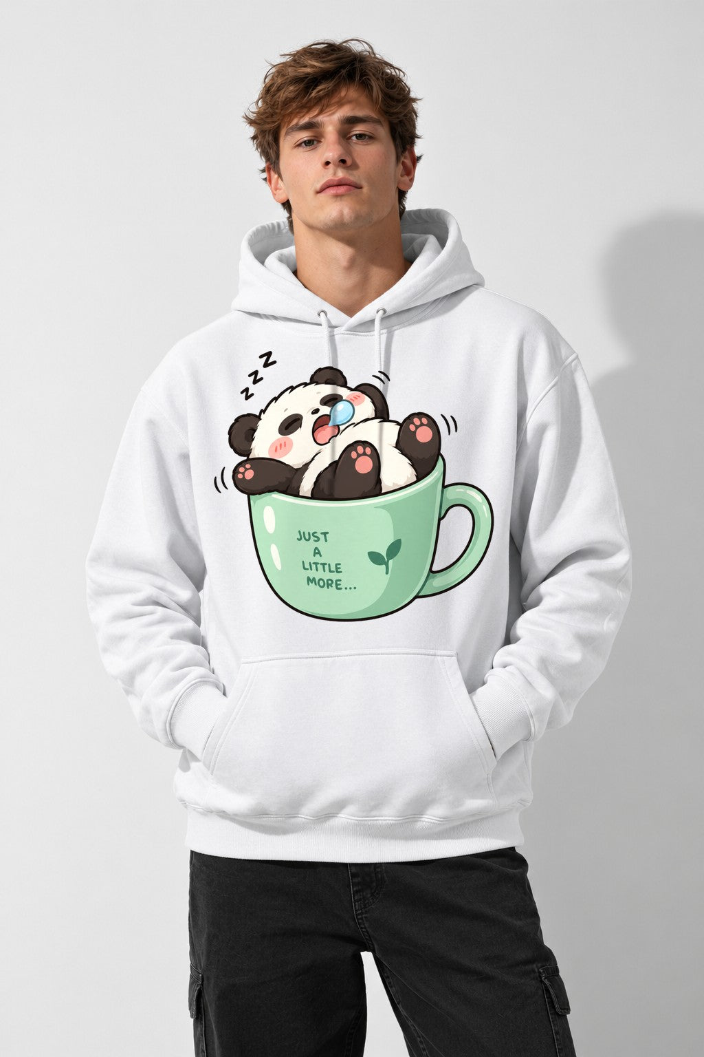 Sleepy Panda Nap - White