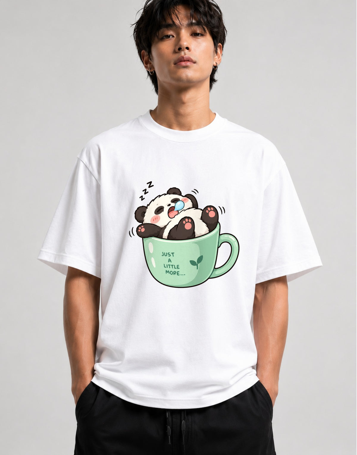 Sleepy Panda Nap - White