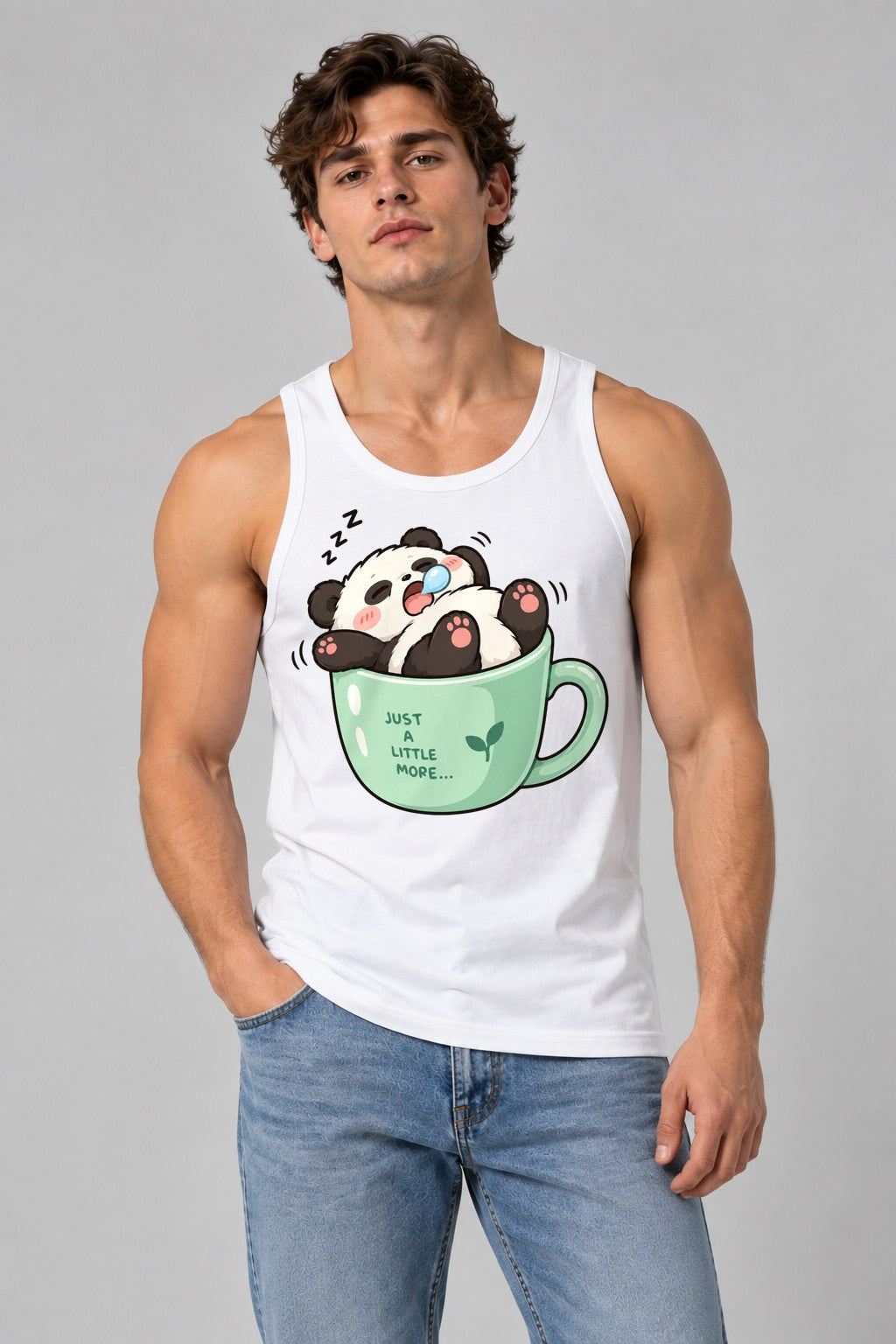 Sleepy Panda Nap - White