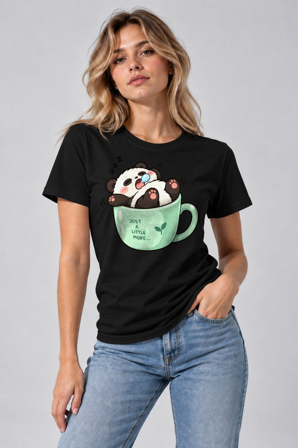 Sleepy Panda Nap - Black