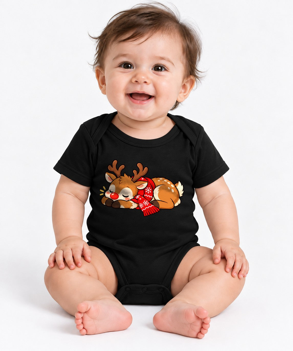 Sleepy Reindeer - Black