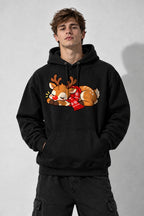 Sleepy Reindeer - Black