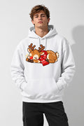 Sleepy Reindeer - White