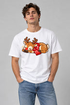 Sleepy Reindeer - White