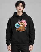 Sleepy Sloth Towel - Black