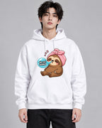 Sleepy Sloth Towel - White