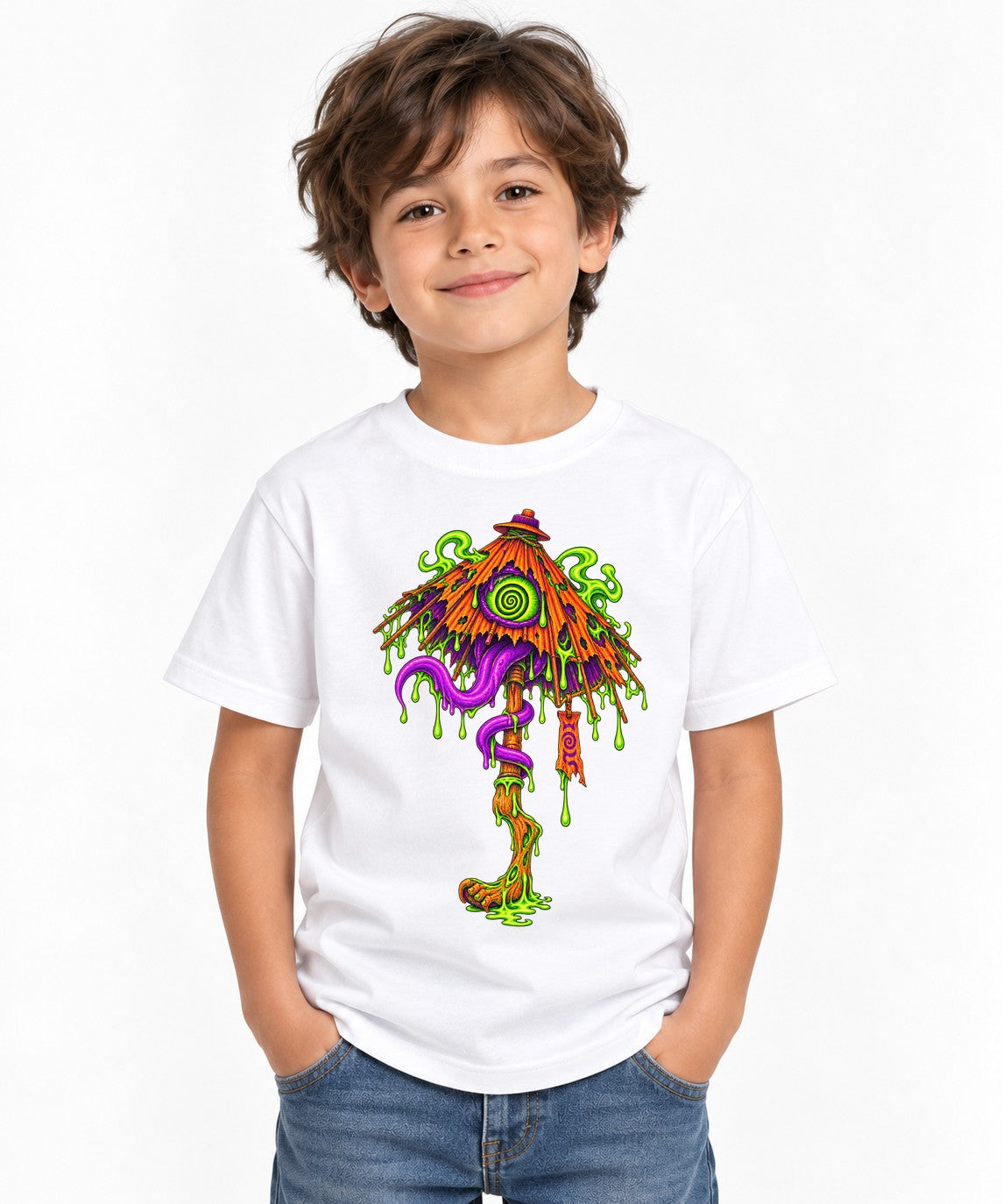 Slime Mushroom Horror - White