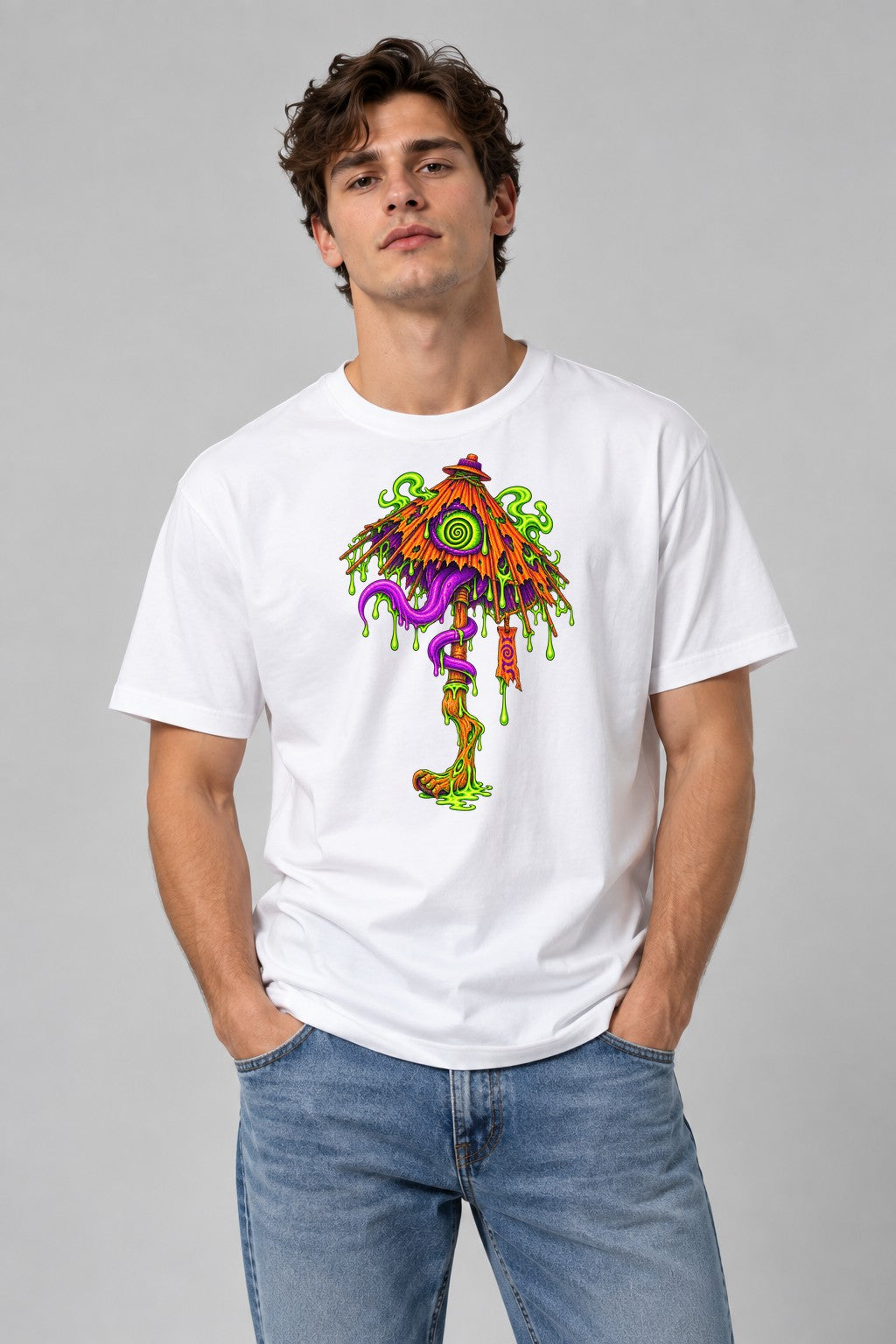 Slime Mushroom Horror - White