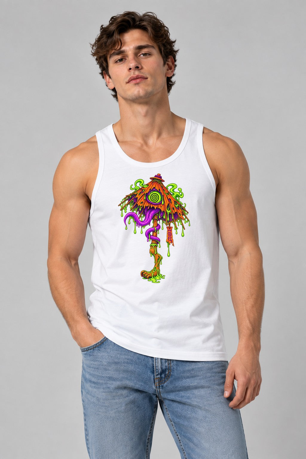 Slime Mushroom Horror - White