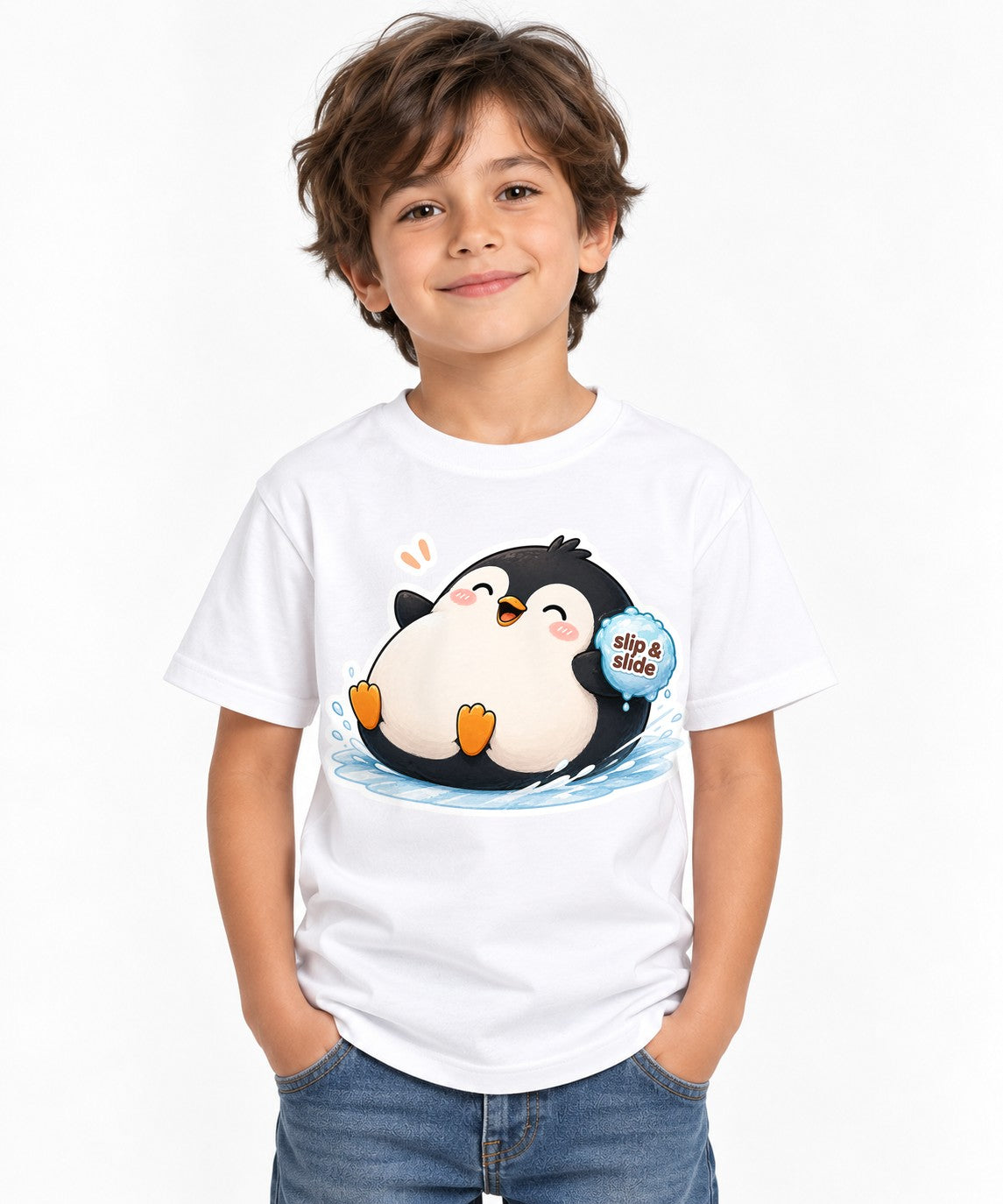 Slip And Slide Penguin - White