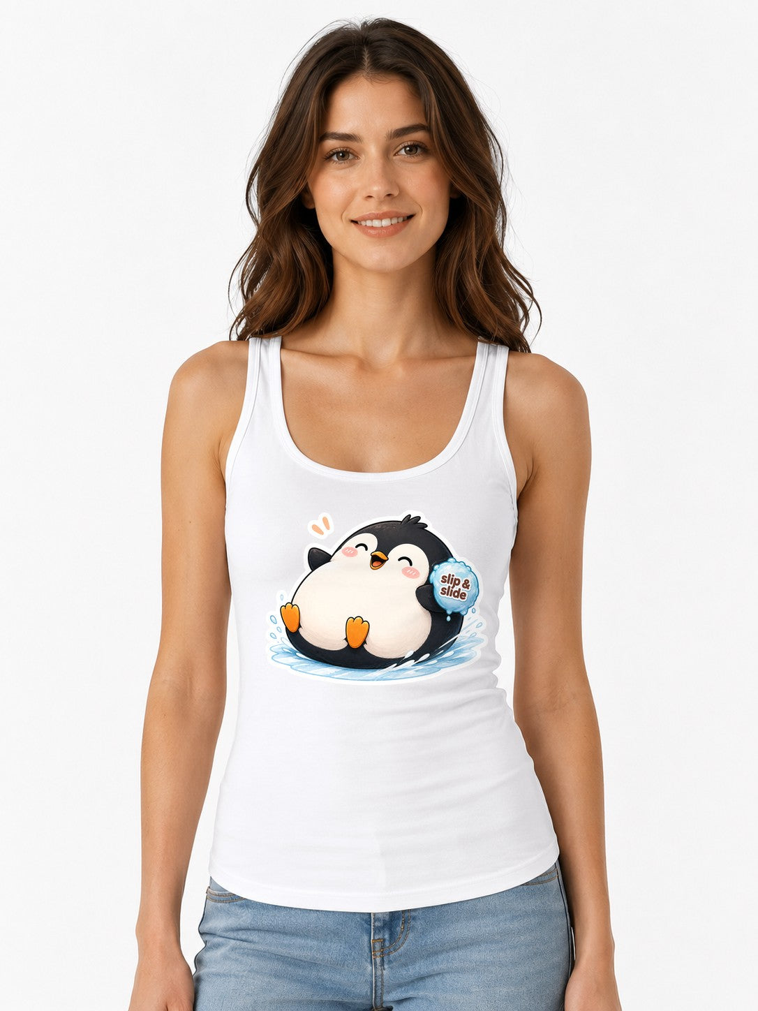 Slip And Slide Penguin - White
