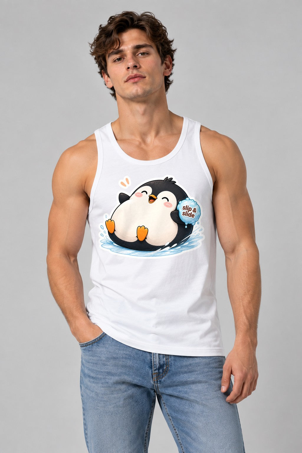 Slip And Slide Penguin - White