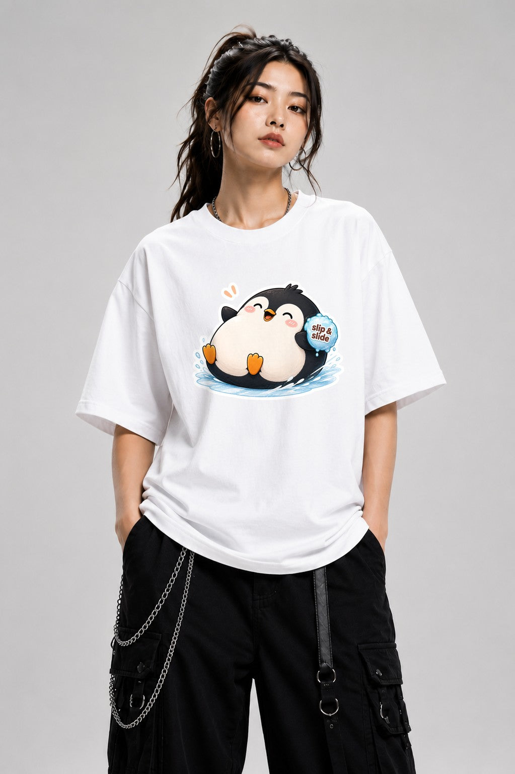 Slip And Slide Penguin - White