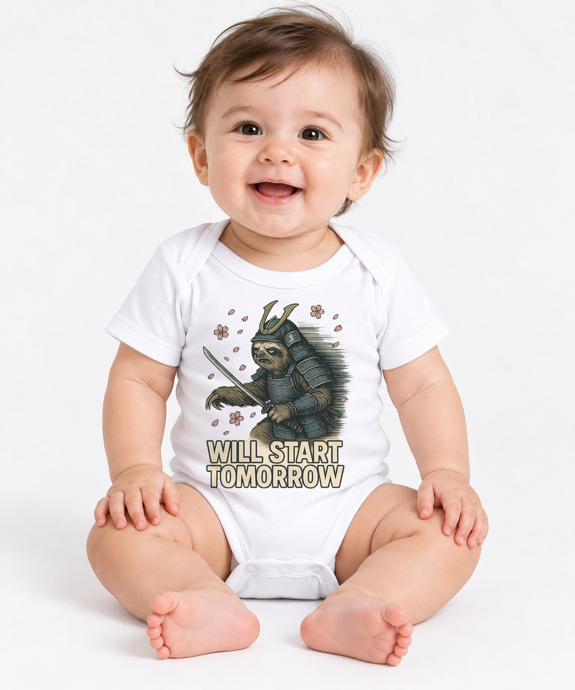 Sloth Samurai Warrior - White