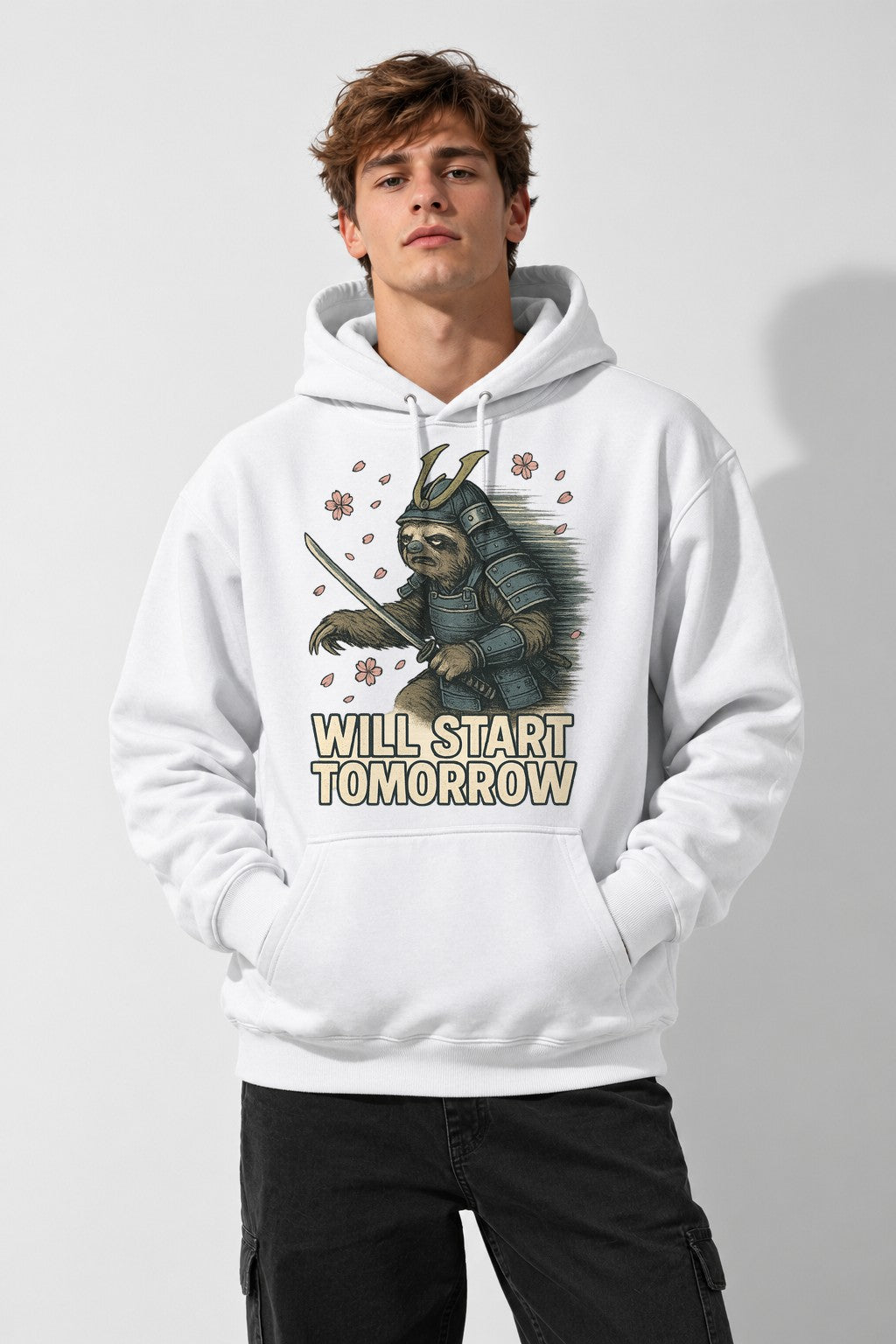 Sloth Samurai Warrior - White