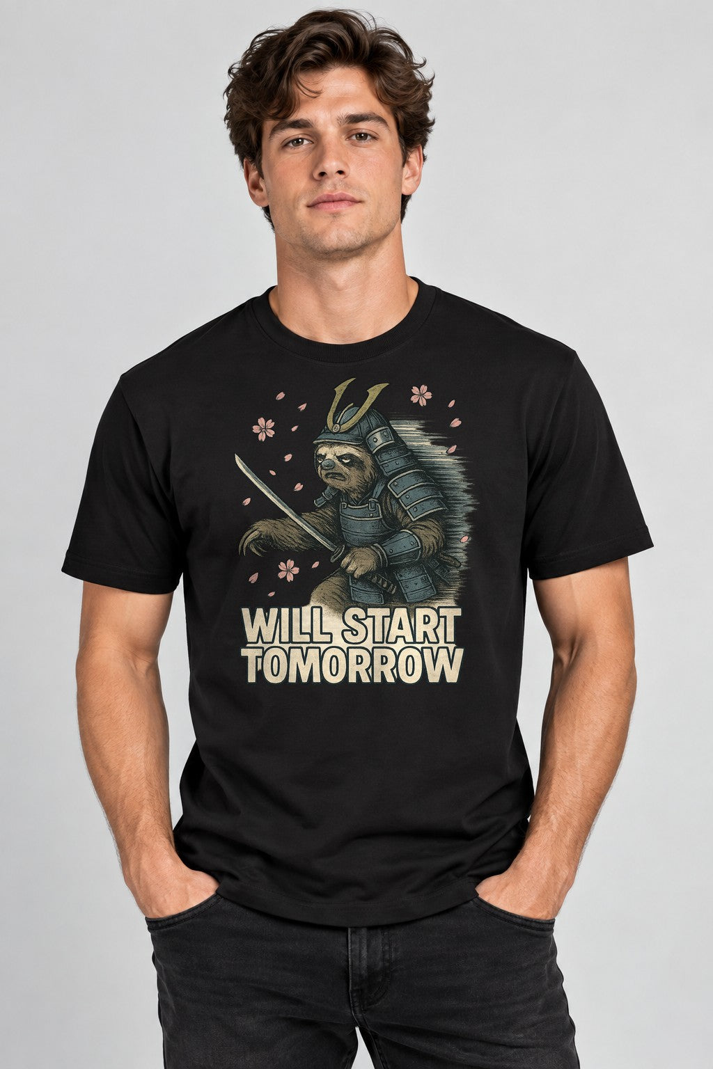 Sloth Samurai Warrior - Black
