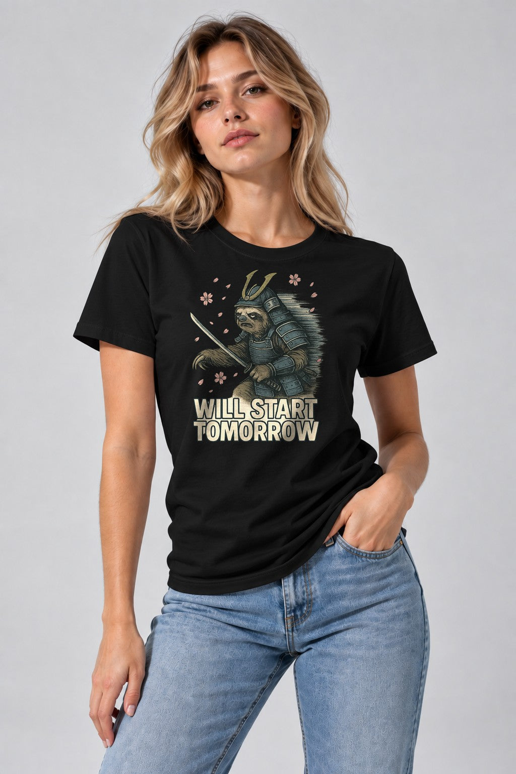 Sloth Samurai Warrior - Black