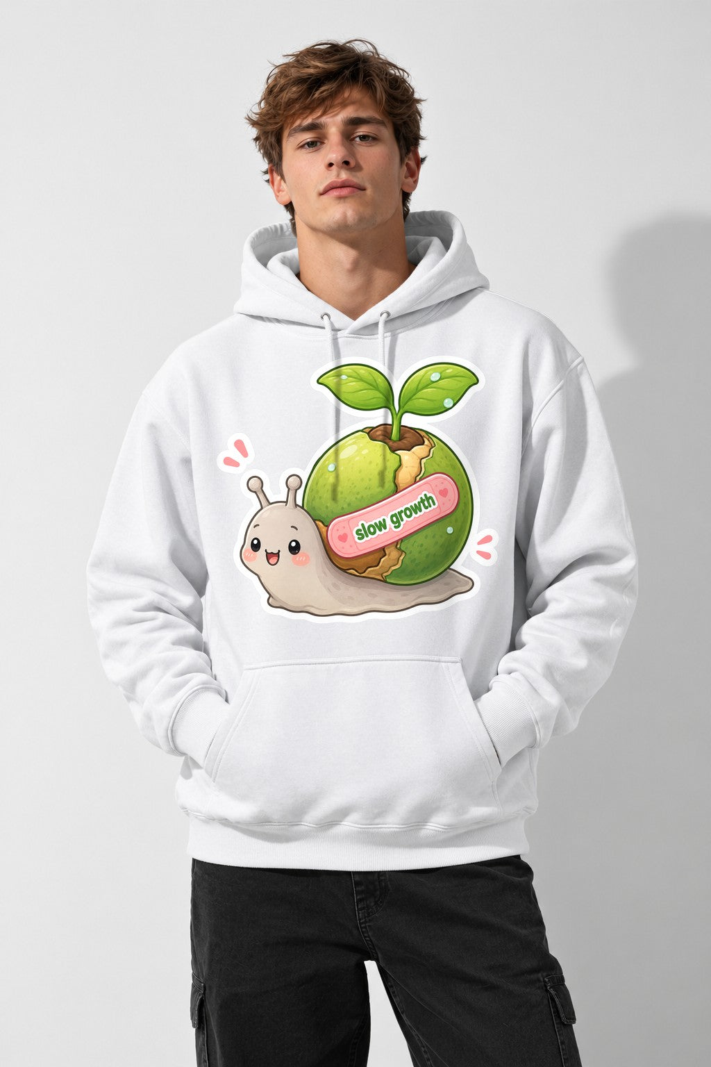 Slow Growth Snail - White