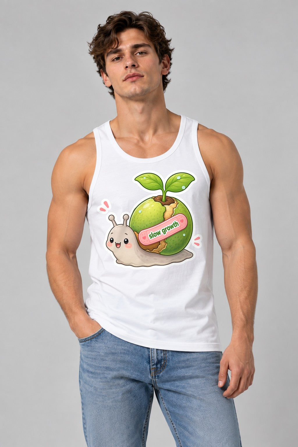 Slow Growth Snail - White