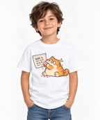 Snacking Cat - White