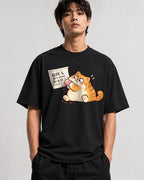 Snacking Cat - Black