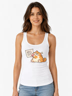 Snacking Cat - White