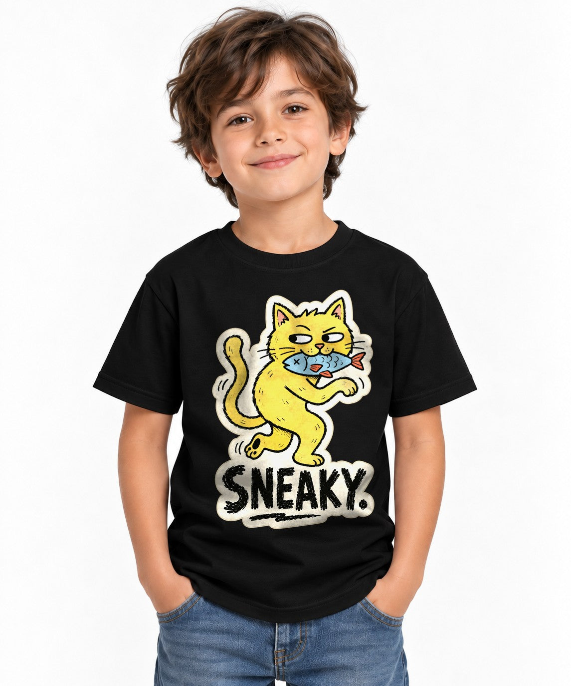 Sneaky Cat - Black