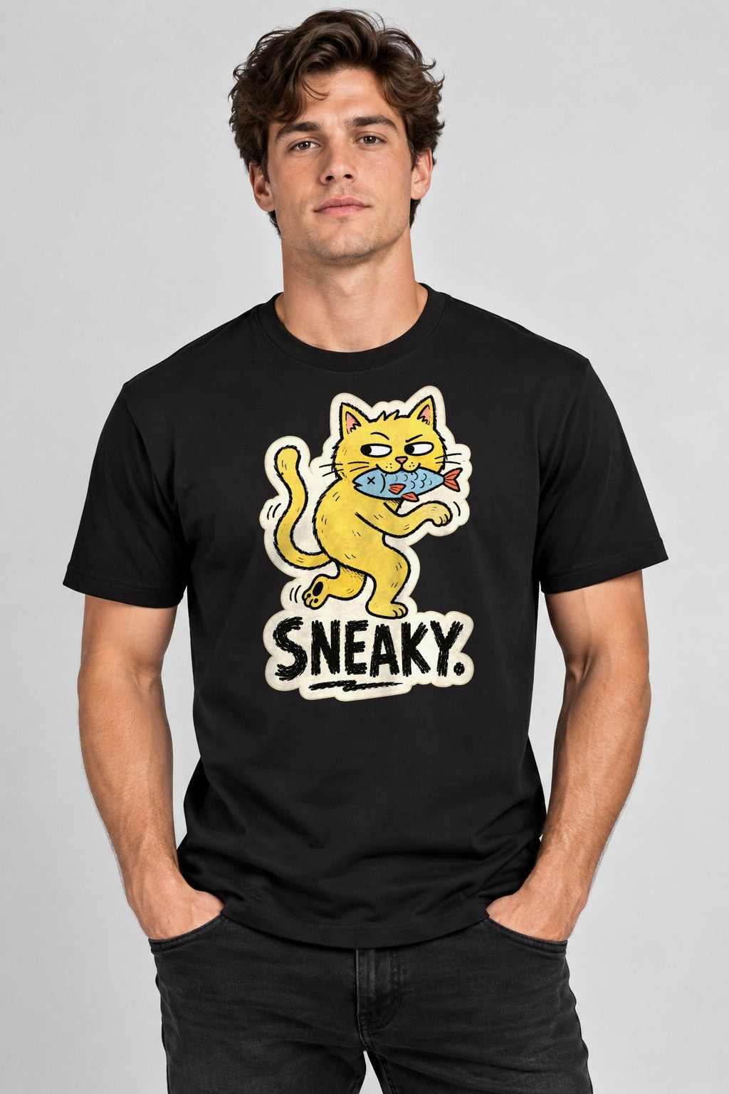 Sneaky Cat - Black