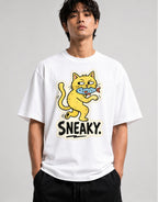 Sneaky Cat - White