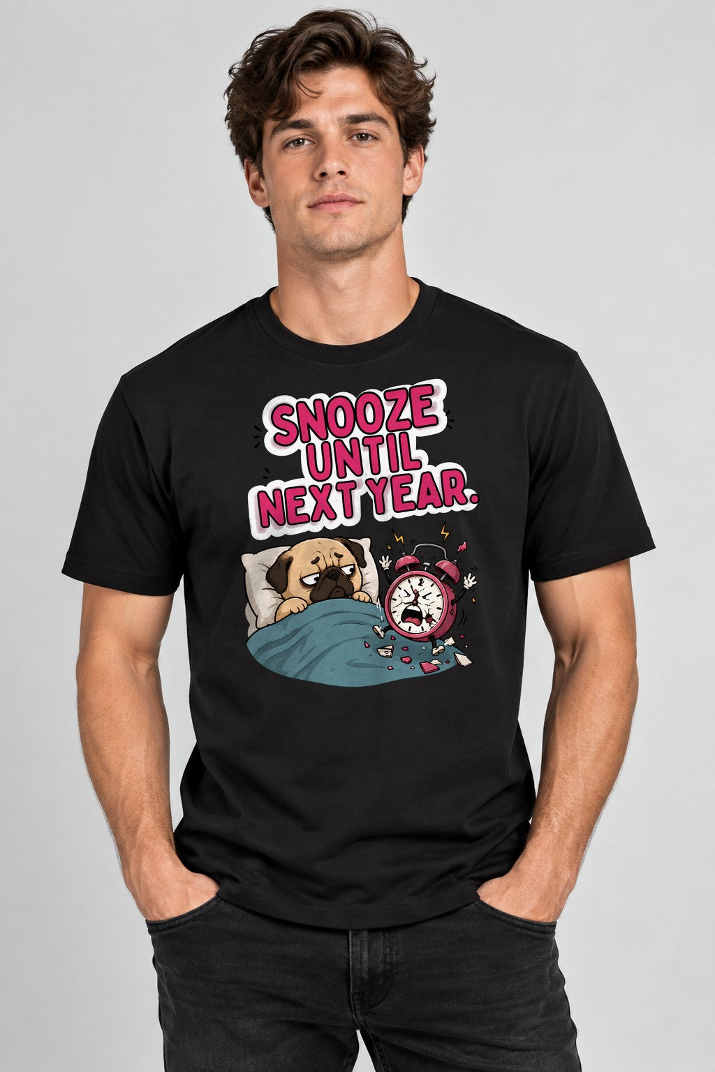 Snooze Until Next Year - Black