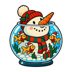 Snowman Fishbowl Christmas