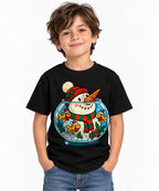 Snowman Fishbowl Christmas - Black