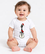 Snowman Guitar Christmas - White