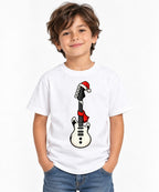 Snowman Guitar Christmas - White