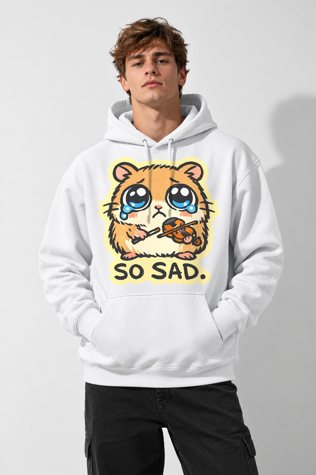 So Sad Hamster - White