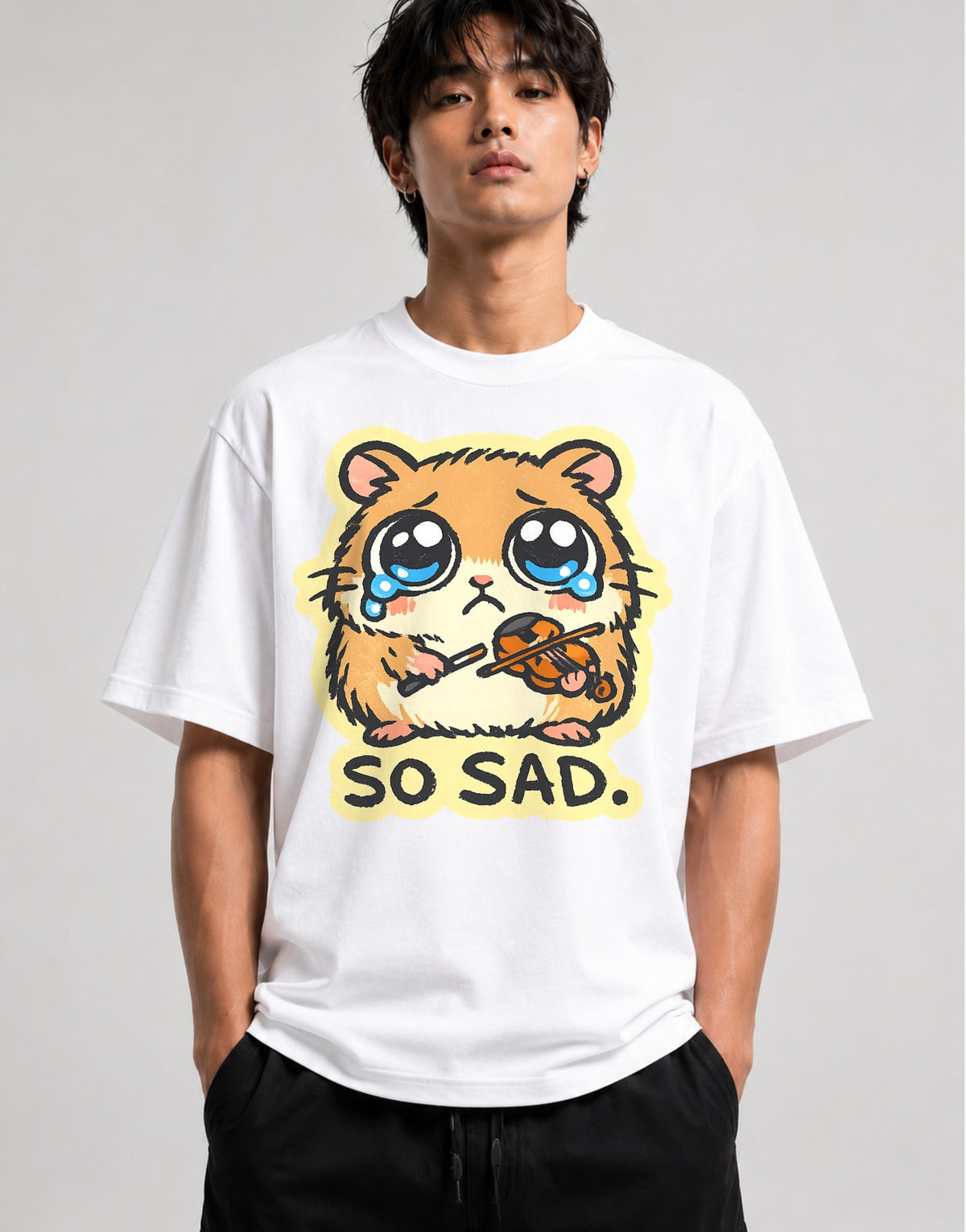 So Sad Hamster - White