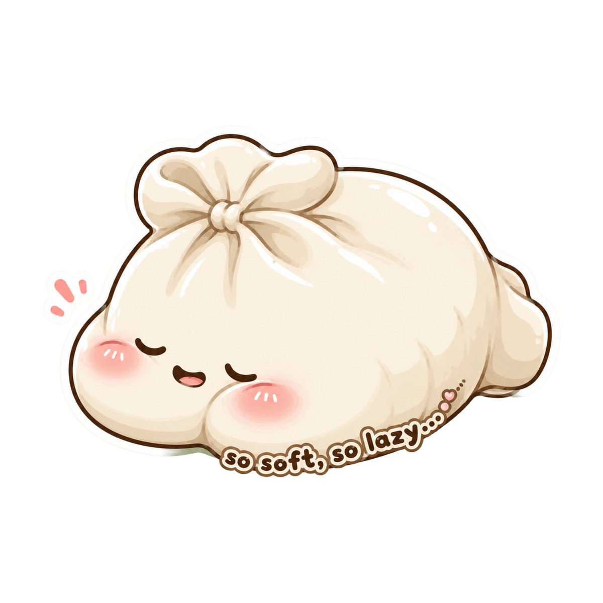 So Soft So Lazy - Cute Dumpling Bao Lazy Asian Food Graphic T-Shirt