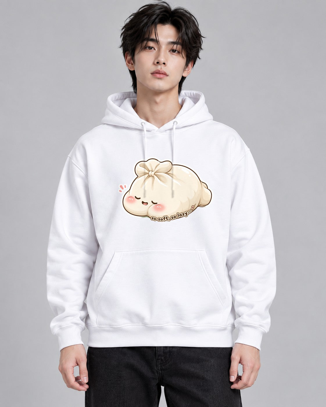 So Soft So Lazy - Cute Dumpling Bao - White