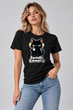 Socially Exhausted Cat - Black