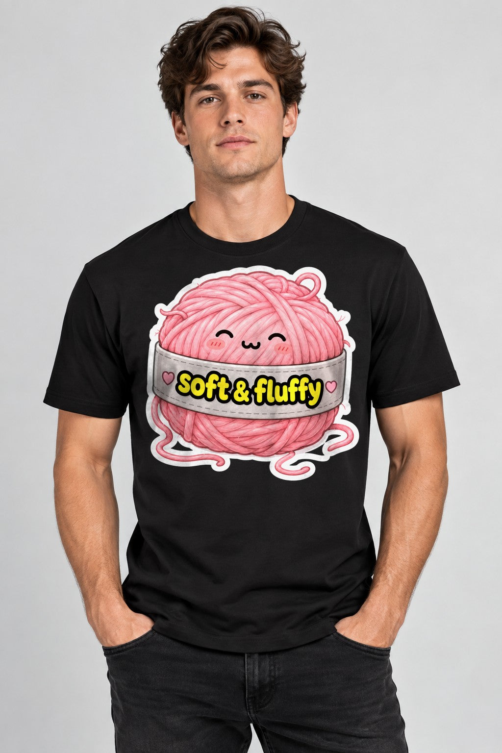 Soft and Fluffy Yarn - Black