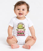 Soft On The Inside - Cute Cactus Hea - White