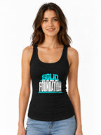 Solid Foundation Bold Typography Streetwear Graphic Tee - Black